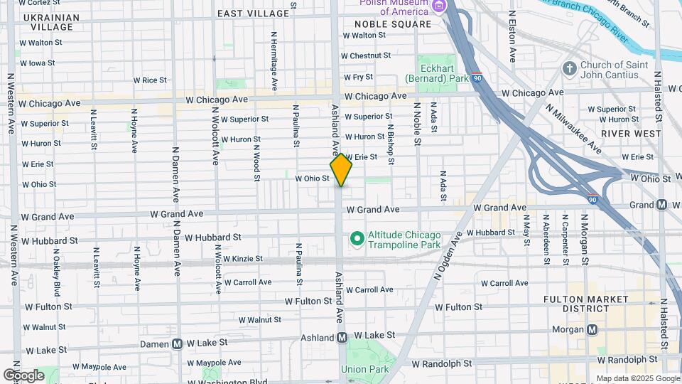 531 N Ashland Ave Map and Location Details
