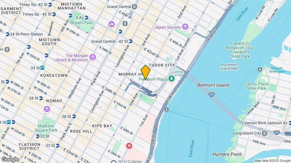 300 E 38th St Map and Location Details