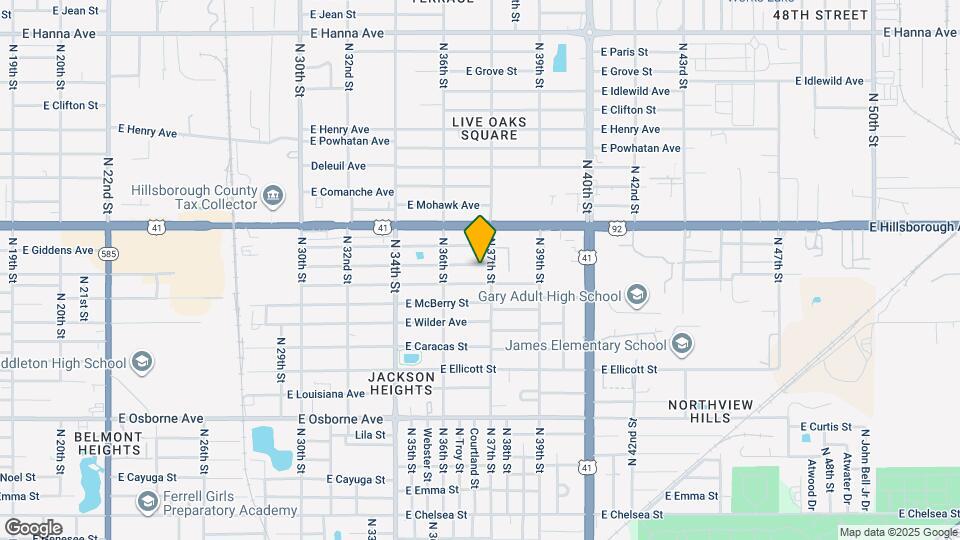 3619 E Frierson Ave Map and Location Details
