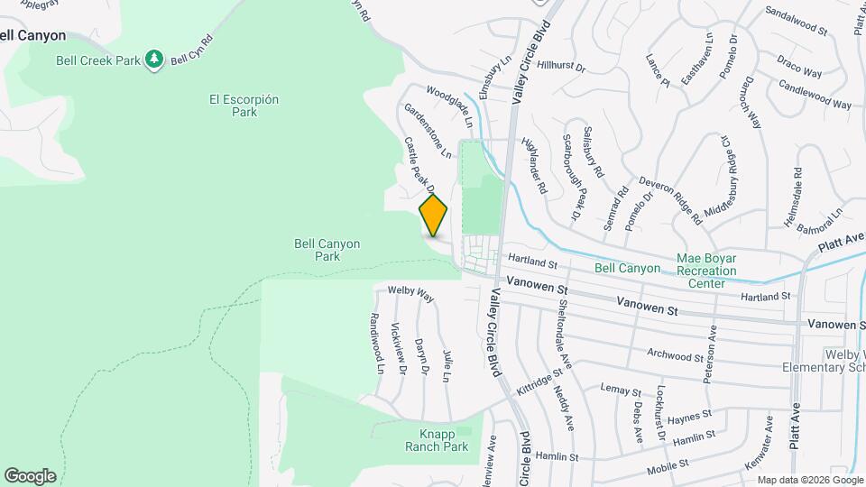 6823 Castle Peak Dr Map and Location Details