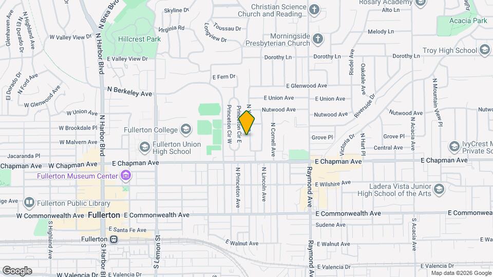 529 N Yale Ave Map and Location Details