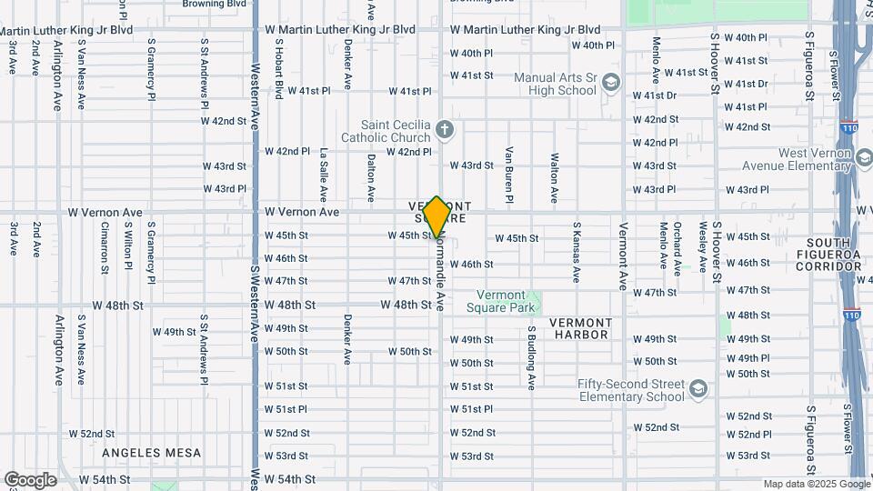 4517 S Normandie Ave Mapa y Detalles de la Ubicación