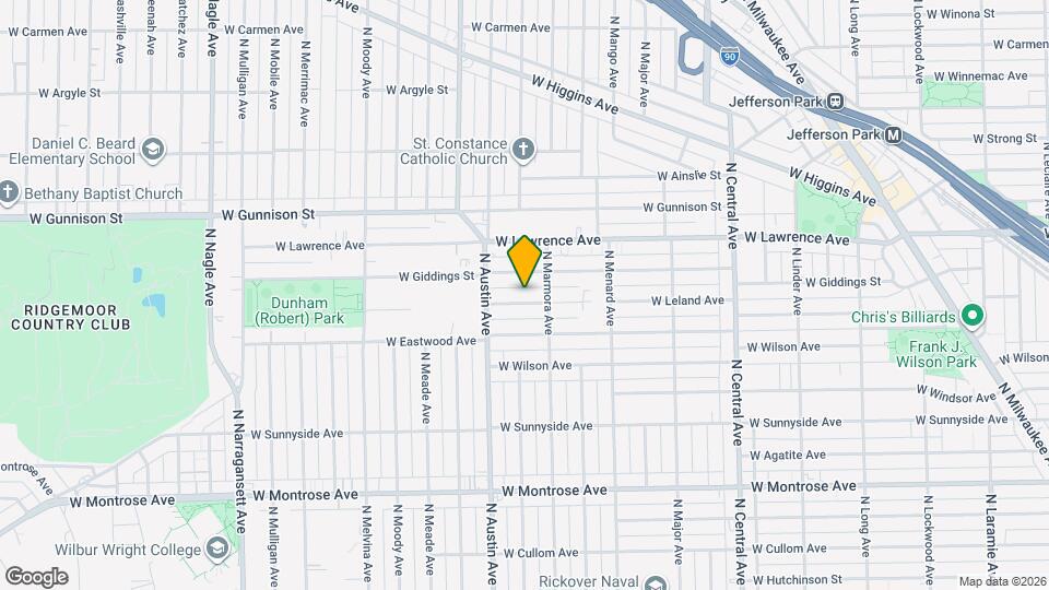 5922 W Leland Ave, Unit Upper Floor Map and Location Details