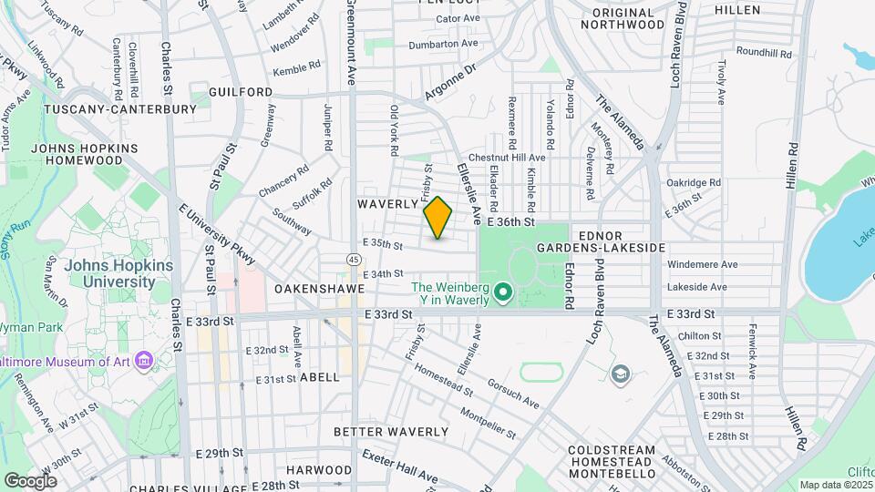 724 E 35th St Map and Location Details