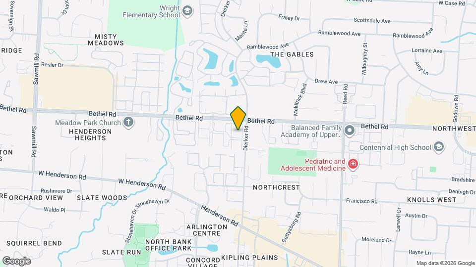 2160 Hedgerow Road, Unit F Map and Location Details