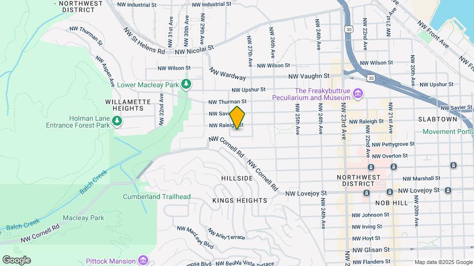 2761 NW Quimby St Map and Location Details