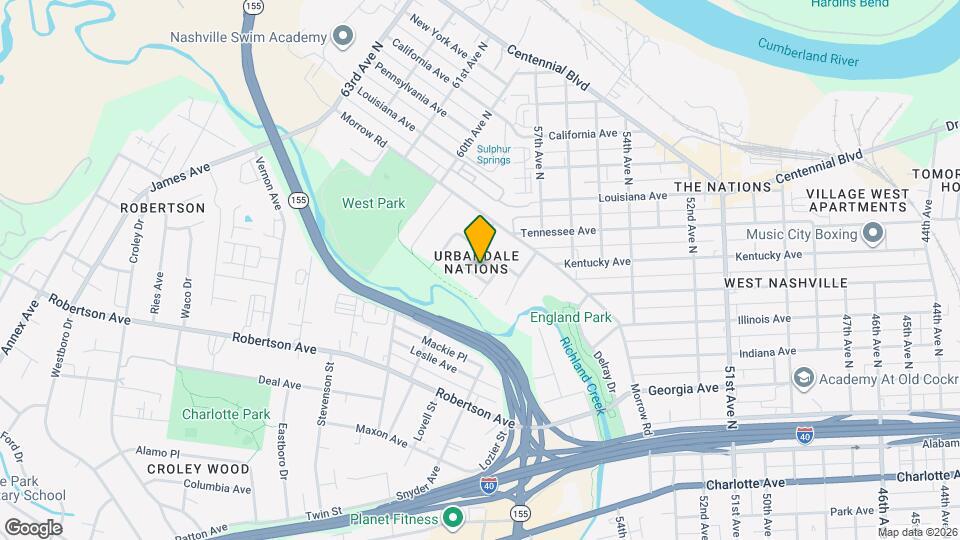 5804 Couch Dr Map and Location Details