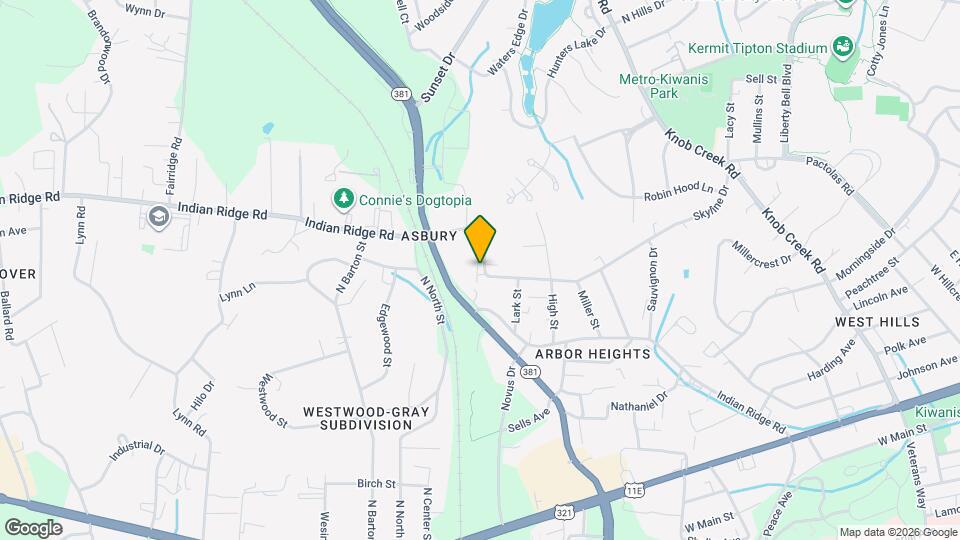 1721 Skyline Dr Map and Location Details