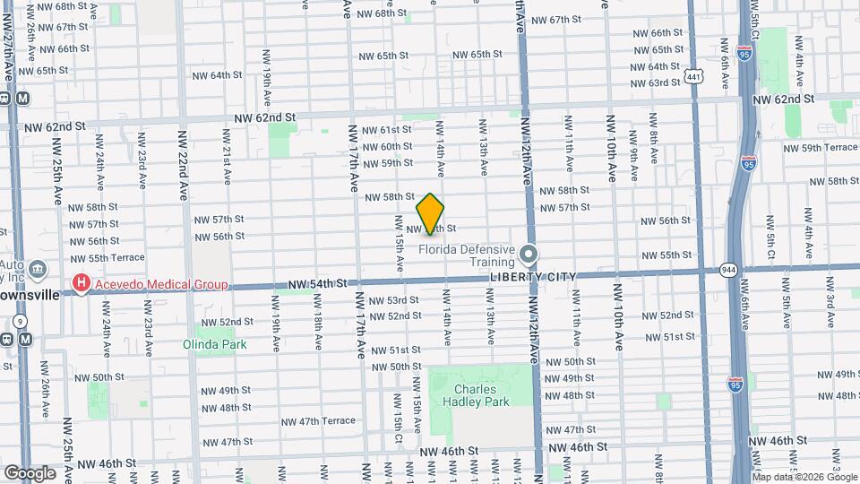 1431 NW 55th Terrace Map and Location Details
