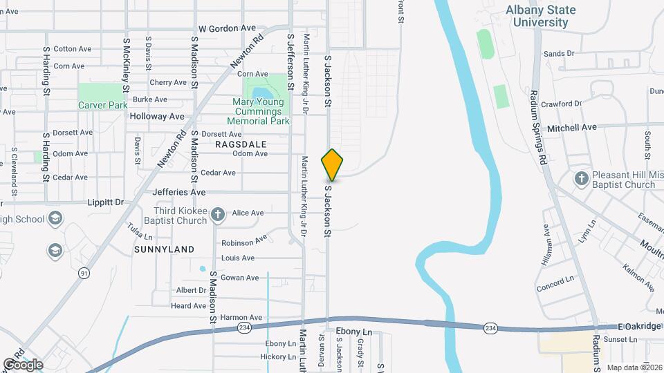 1404 S Jackson St Map and Location Details