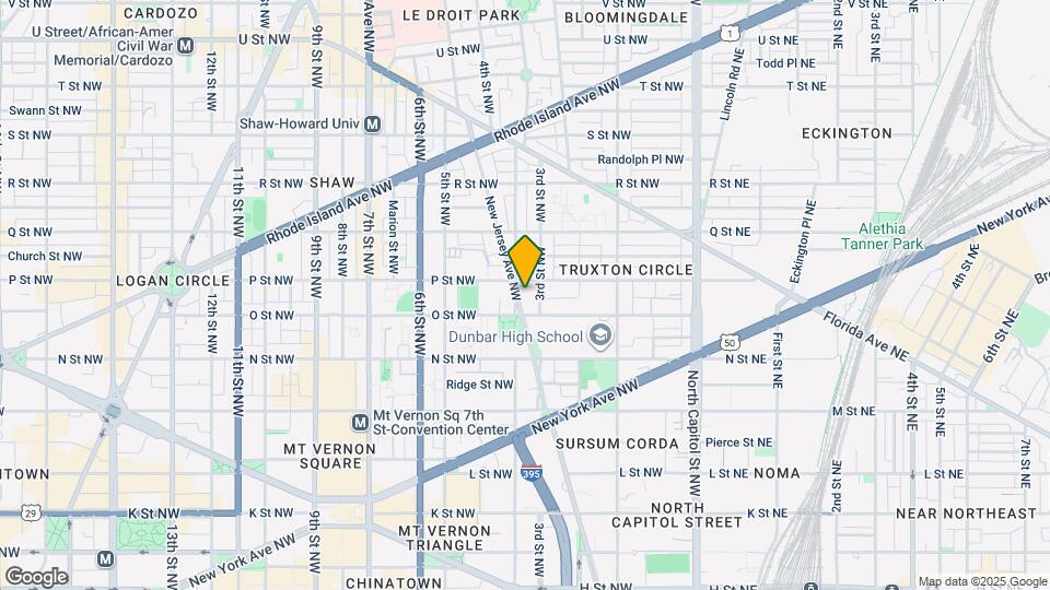 1421 New Jersey Ave NW Map and Location Details