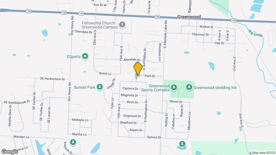 1307 Park Dr Map and Location Details