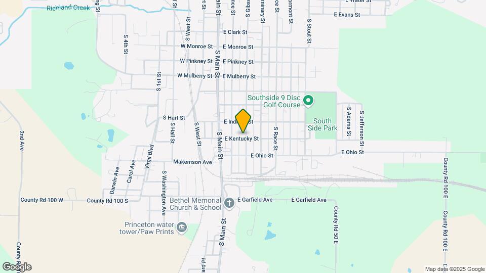1033 S Gibson St Map and Location Details