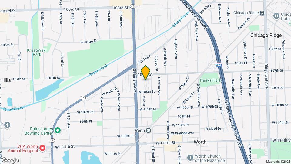 7131-7155 W 107th St Map and Location Details