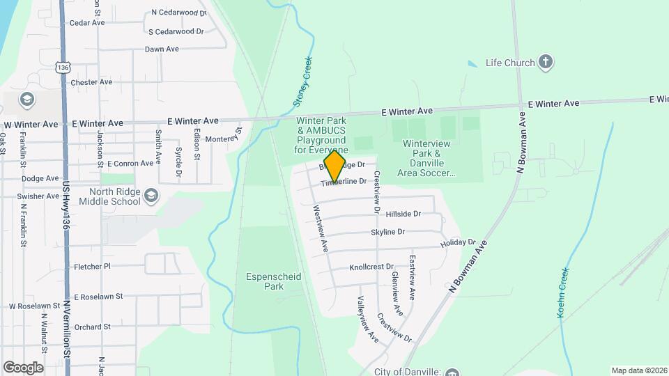 910 Timberline Dr Map and Location Details