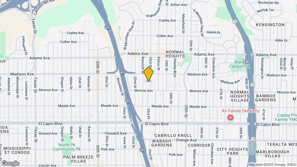 4544 33rd St Map and Location Details