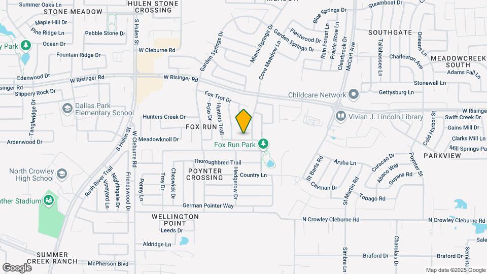3912 Fox Run Dr Map and Location Details