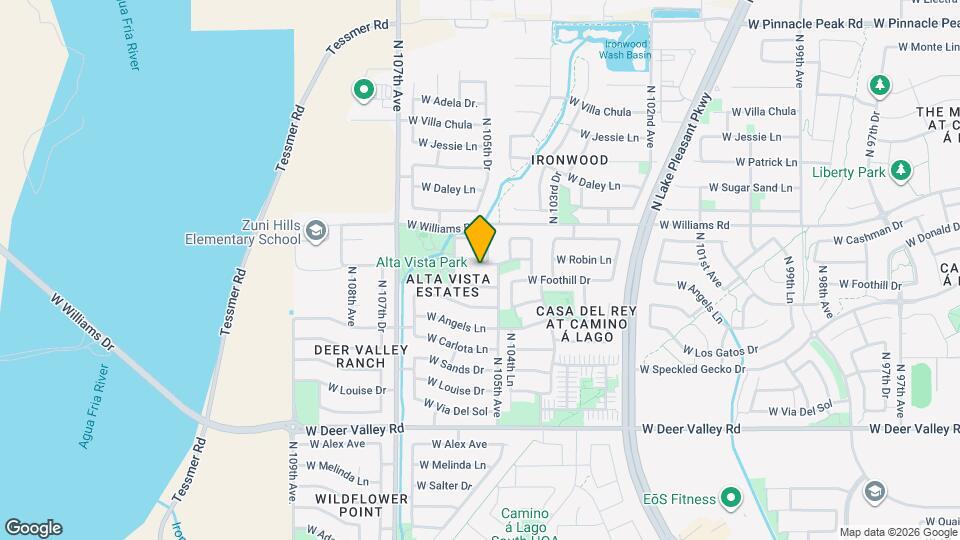 10521 W Robin Ln Map and Location Details