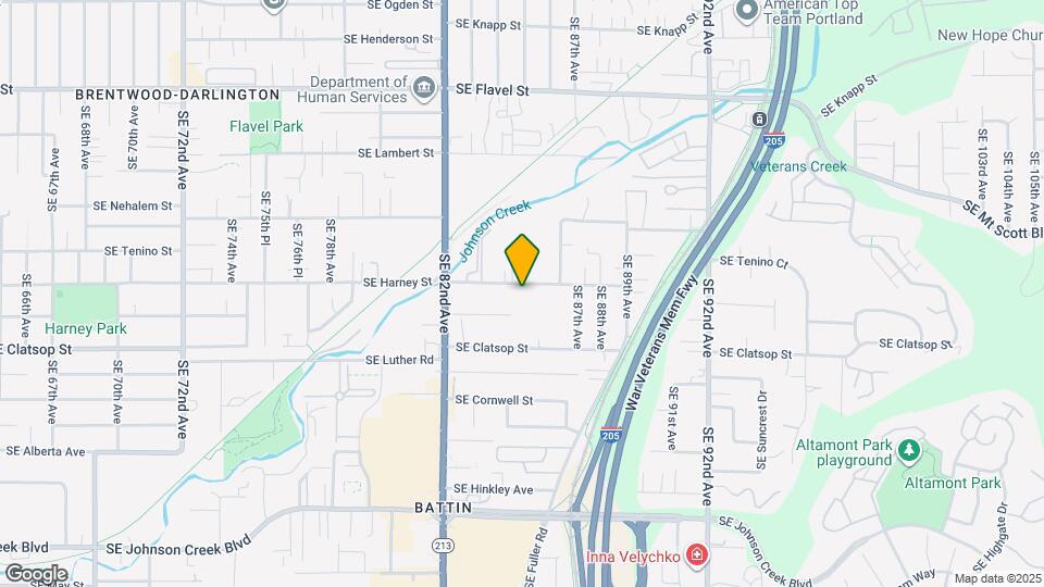 8450 SE Harney St Mapa y Detalles de la Ubicación