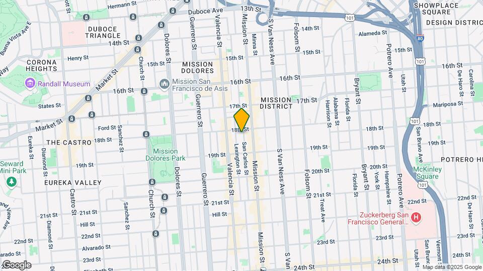 116 San Carlos St Map and Location Details