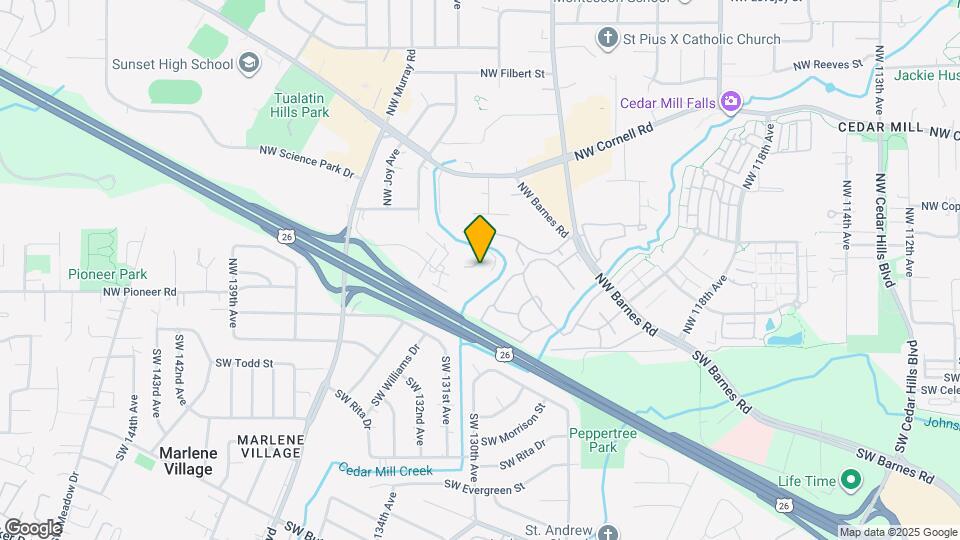 12614 NW Barnes Rd Map and Location Details