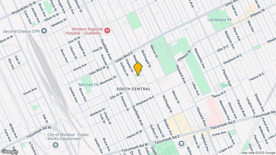 1362 Goyeau St Map and Location Details