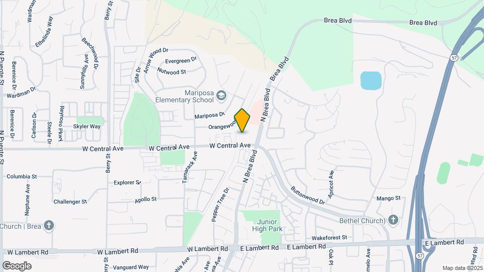 Brea Woods Senior Apartments Map and Location Details