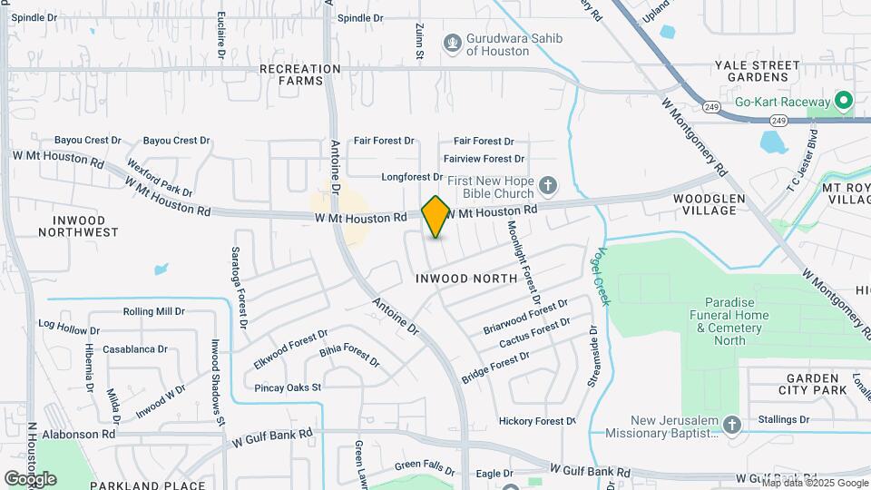 8619 Lakeside Forest Dr Map and Location Details