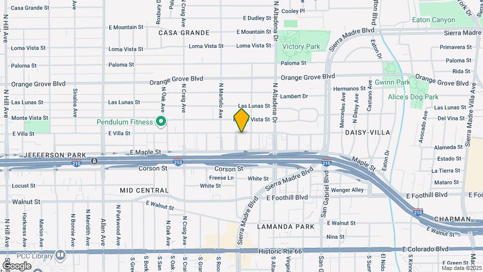2380 E Villa St Map and Location Details