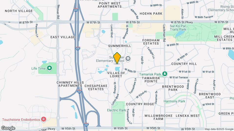 15915 W 89th Pl Map and Location Details