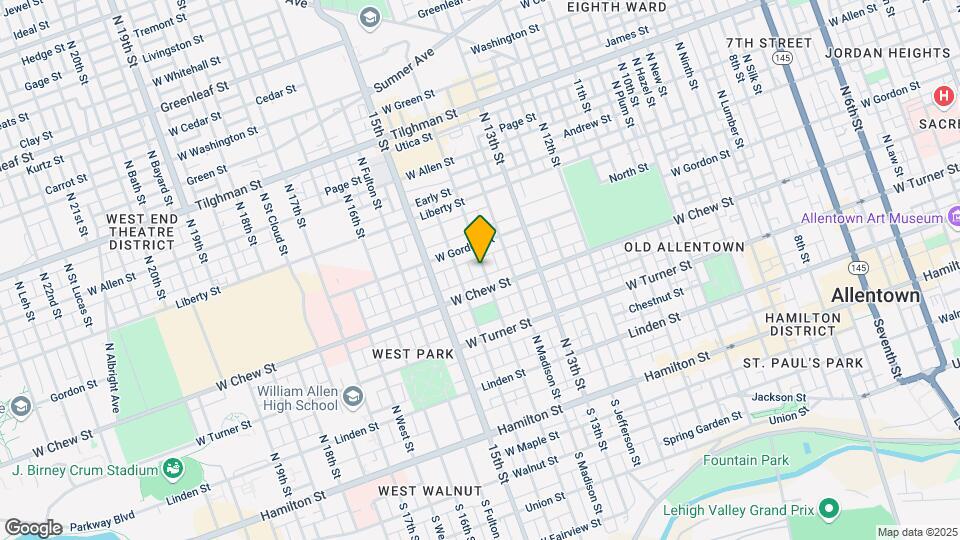 322 N 14th St Map and Location Details