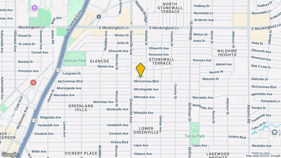 5727 Mccommas Blvd Mapa y Detalles de la Ubicación
