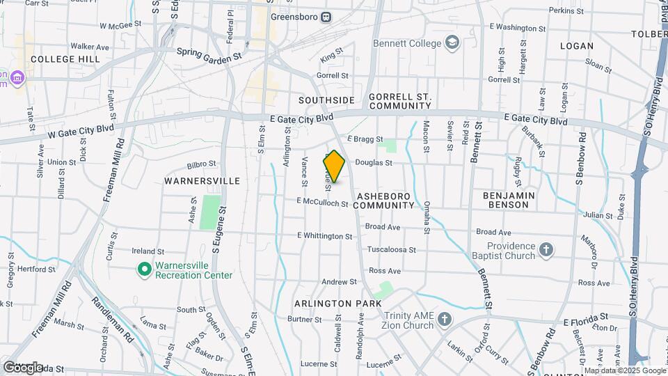 857 Bellevue St, Unit A Mapa y Detalles de la Ubicación