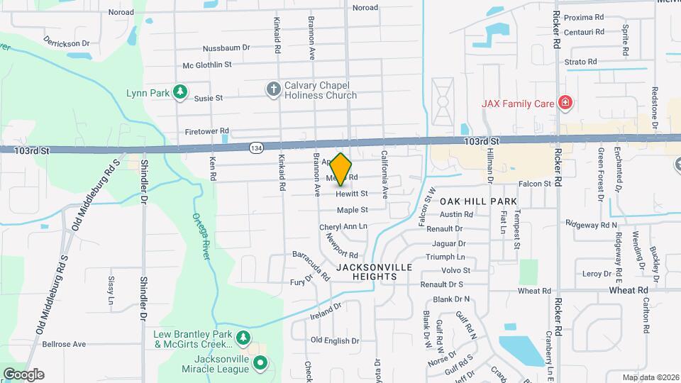 8223 Hewitt St Map and Location Details