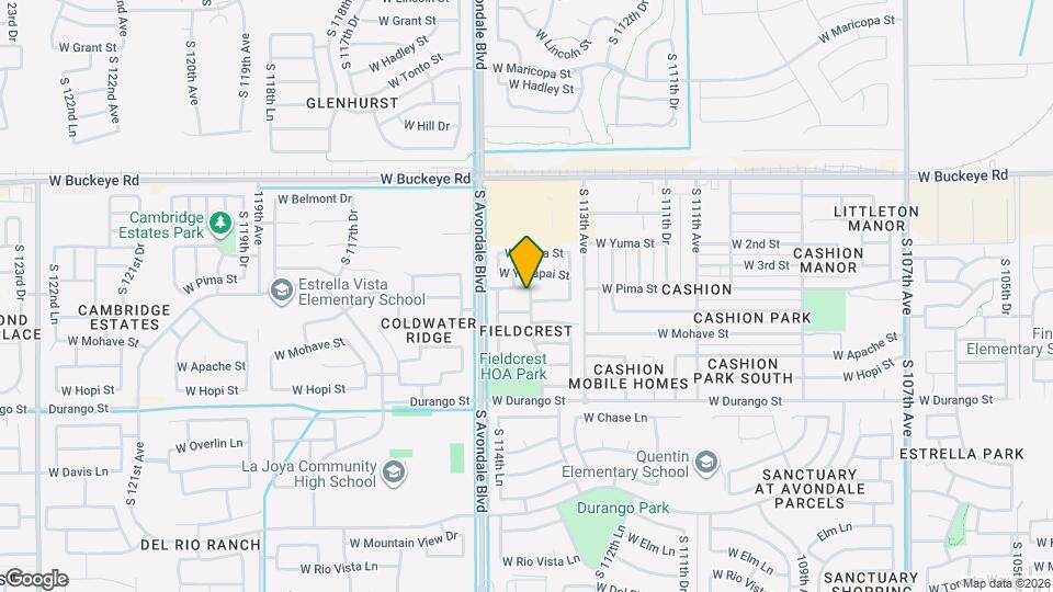 11401 W Pima St Map and Location Details