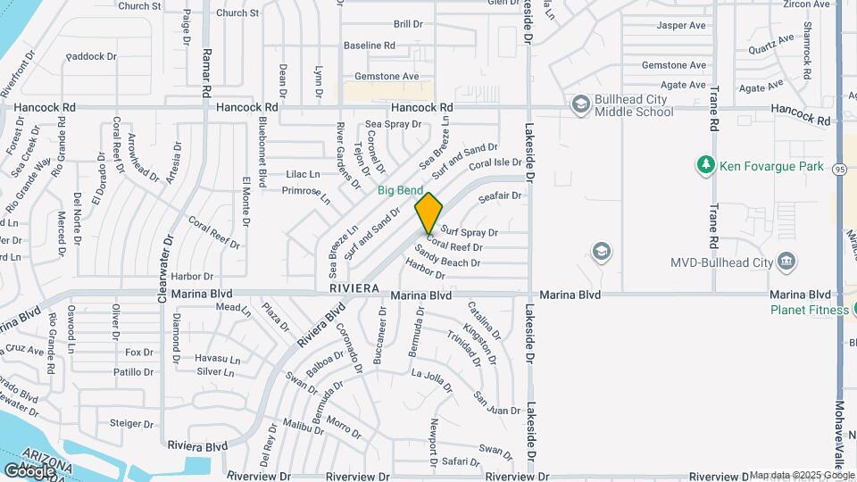 880 Coral Reef Dr Map and Location Details