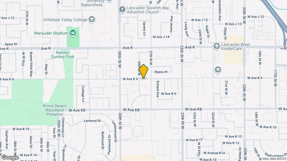 2730 W Avenue K4 Map and Location Details