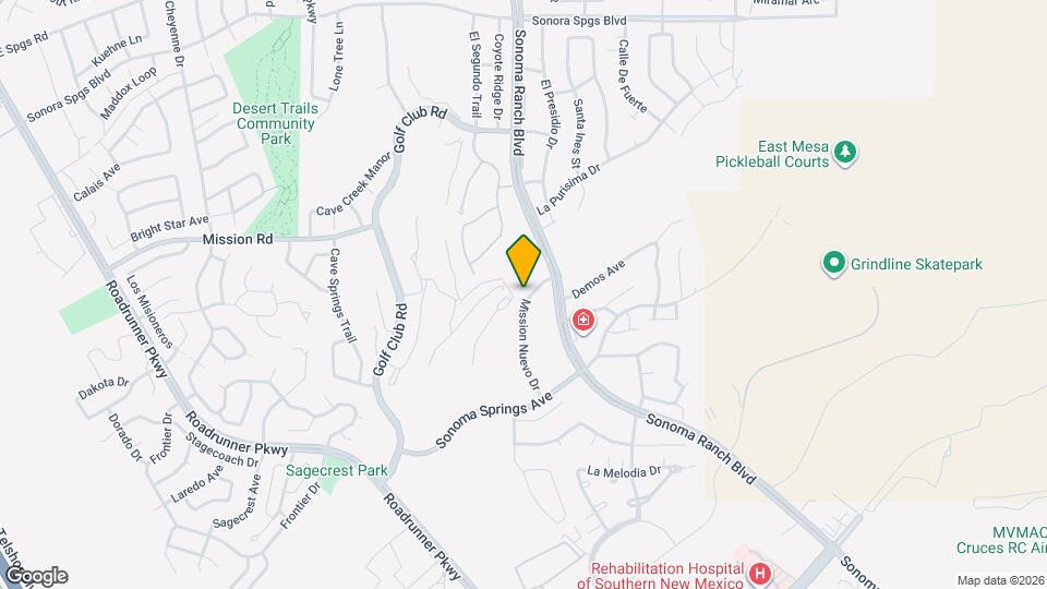 1313 Mission Nuevo Dr, Unit C Mapa y Detalles de la Ubicación