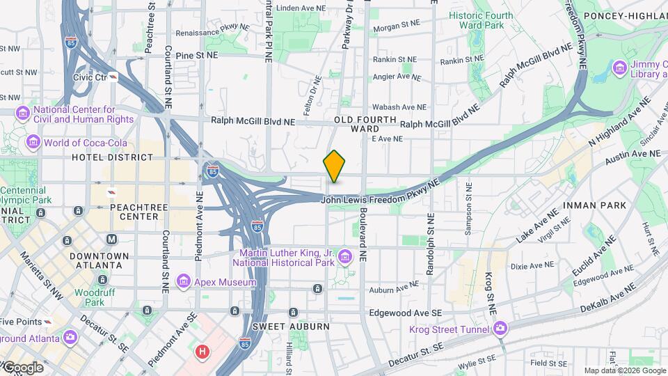 435 Highland Ave NE, Unit 1121 Map and Location Details