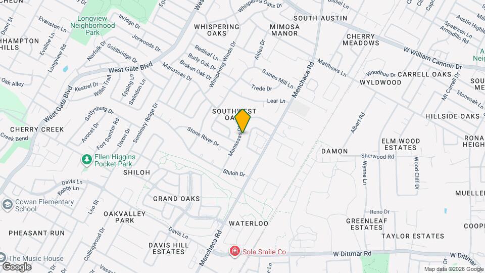 7909 Manassas Dr Map and Location Details