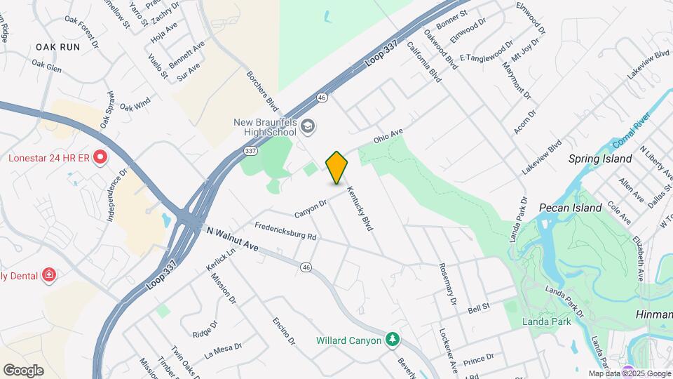 960 Canyon Dr Map and Location Details