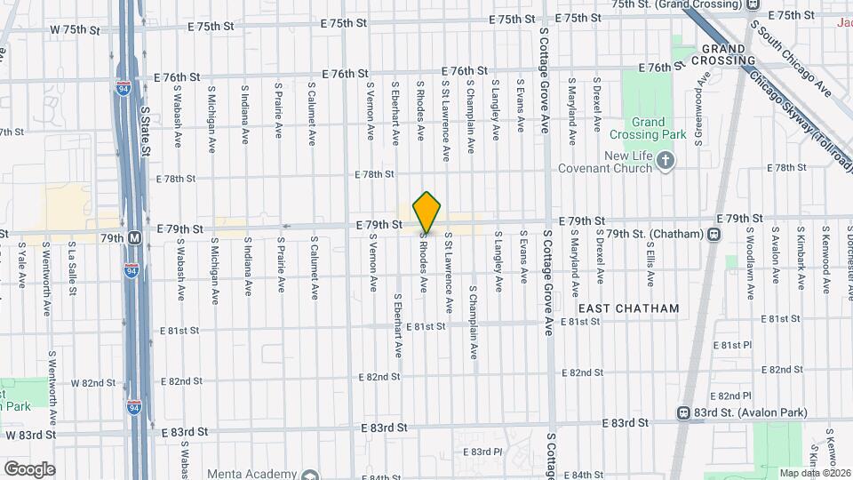 7918 S Rhodes Ave, Unit GN Map and Location Details