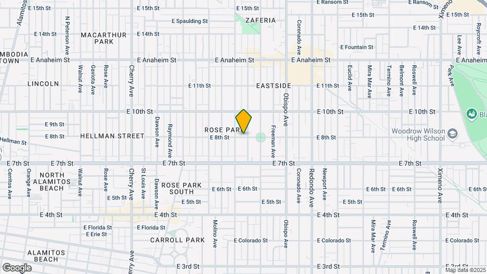 2831 E 8th St Map and Location Details