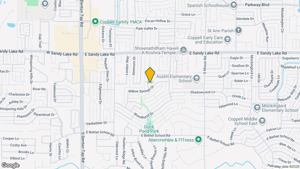 411 Clear Creek Ln Mapa y Detalles de la Ubicación