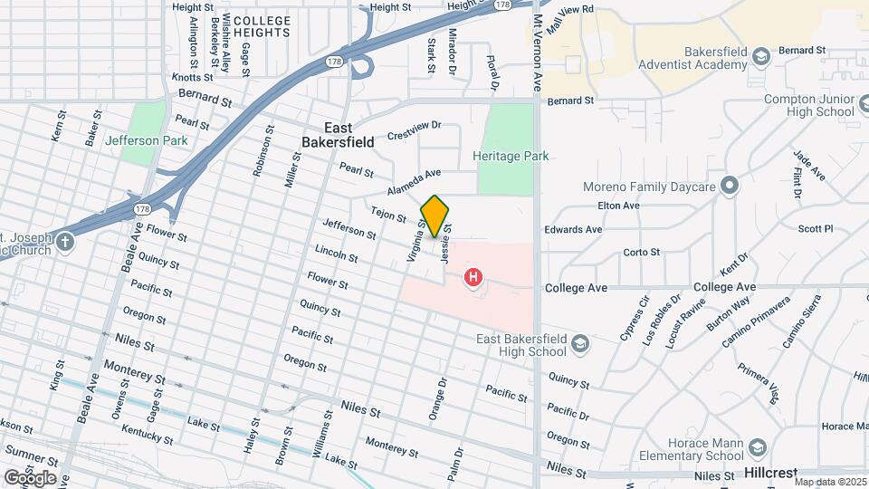 1718 Jefferson St Mapa y Detalles de la Ubicación