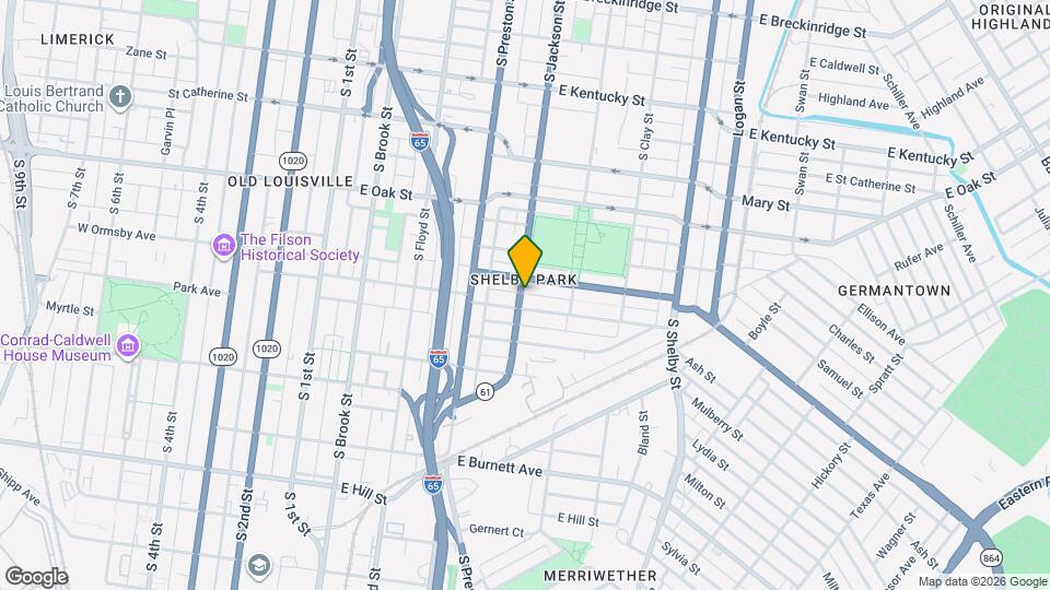 1269 S Jackson St Map and Location Details