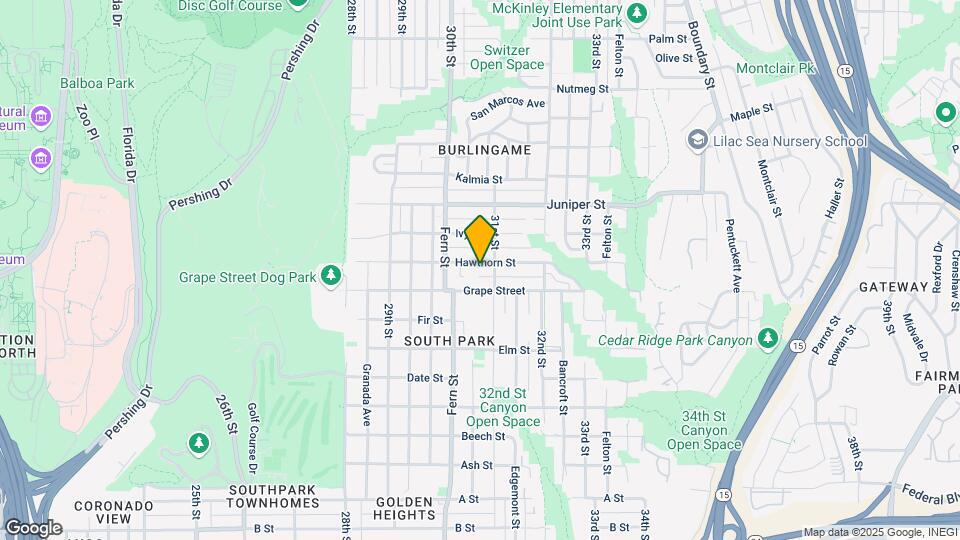 3071 Hawthorn St Map and Location Details
