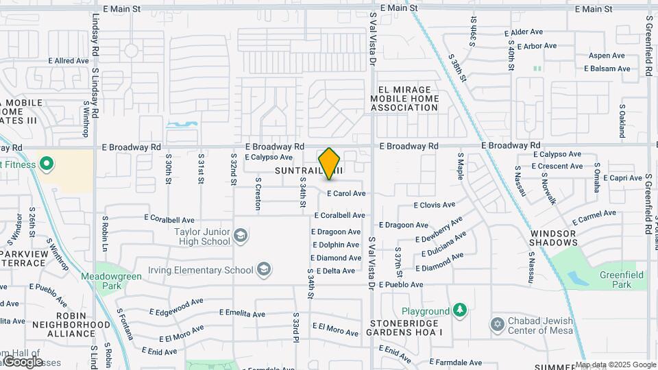 3447 E Capri Ave Map and Location Details
