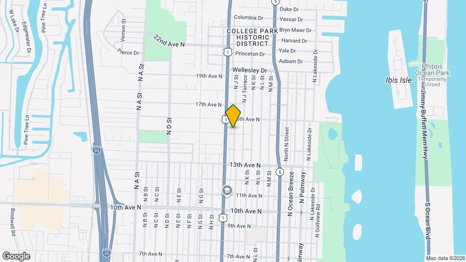 1503 N J St Map and Location Details