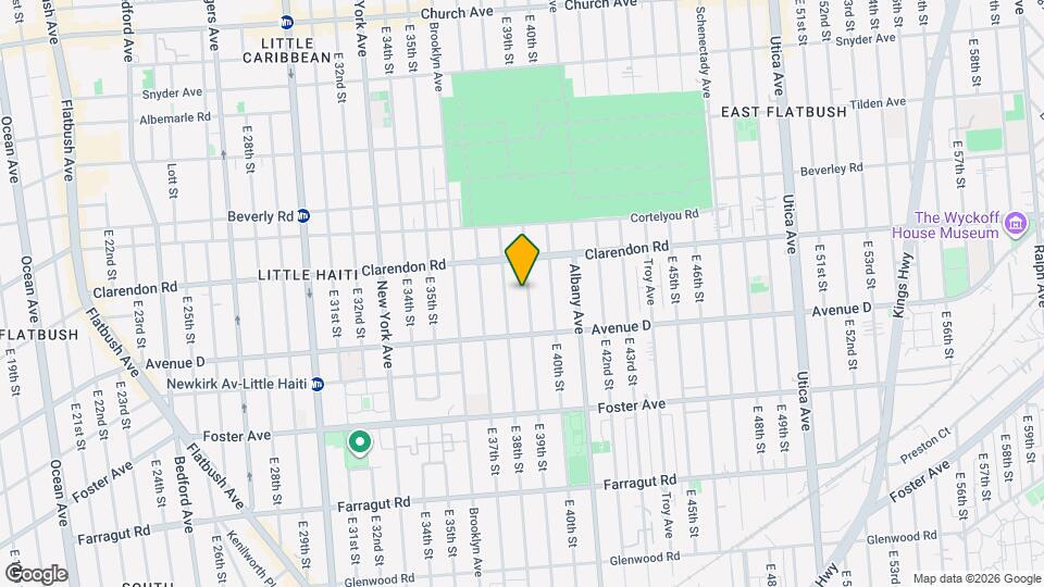 592 E 39th St Map and Location Details